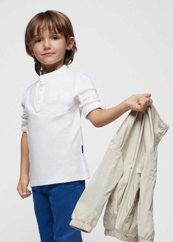 Polo m/l cuello mao