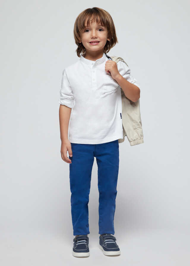 Polo m/l cuello mao