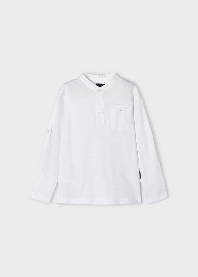 Polo m/l cuello mao