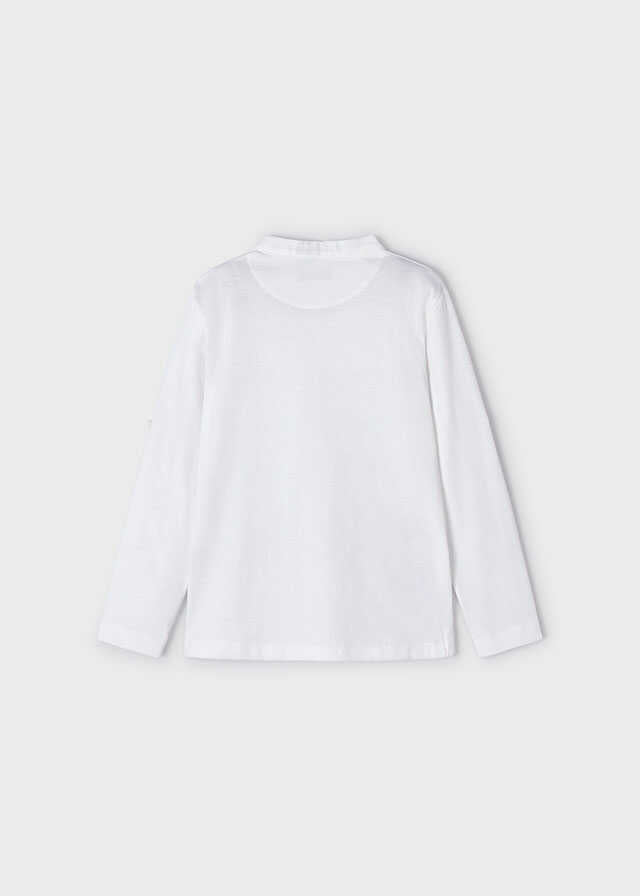 Polo m/l cuello mao