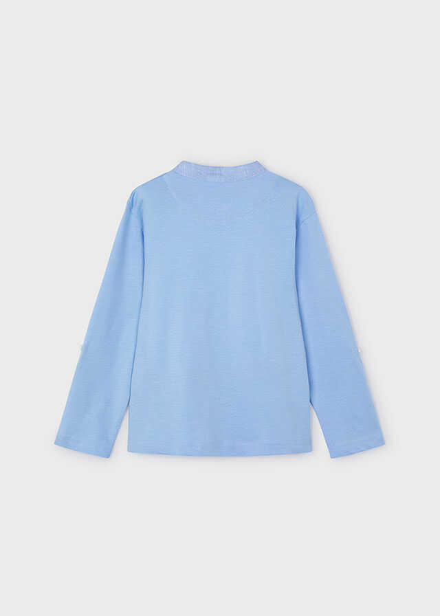 Polo m/l cuello mao