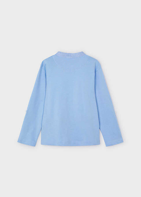 Polo m/l cuello mao