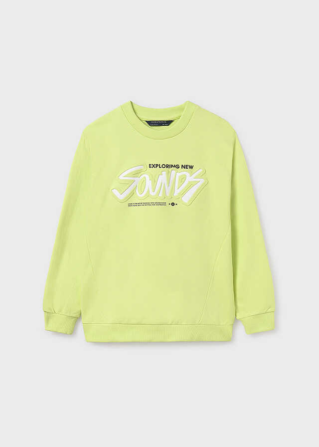 Pullover print embossed