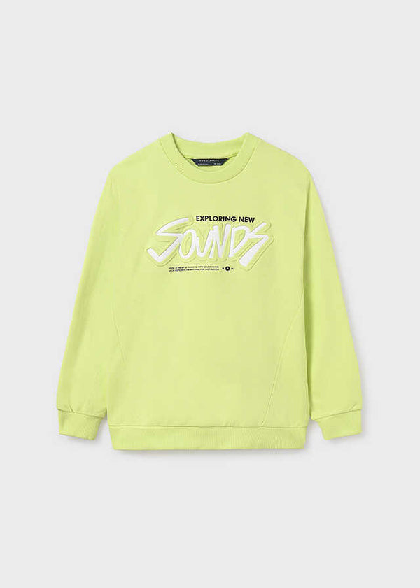 Pullover print embossed