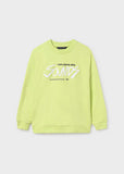 Pullover print embossed