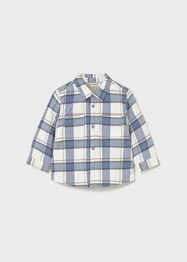 Sobrecamisa cuadros forrada