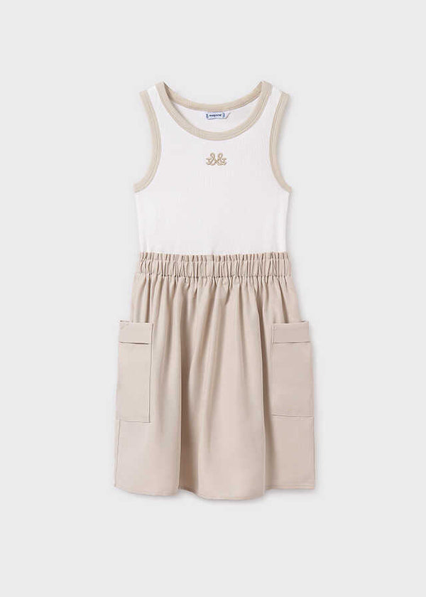 Vestido combinado cargo