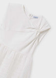 Vestido combinado globo
