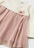Vestido combinado tricot