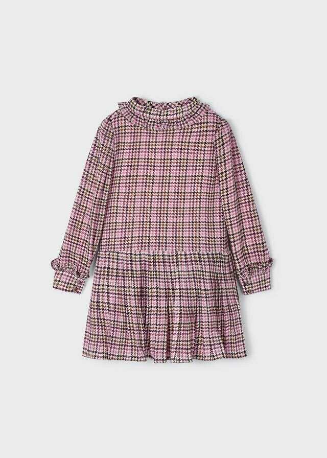 Vestido cuadros gasa
