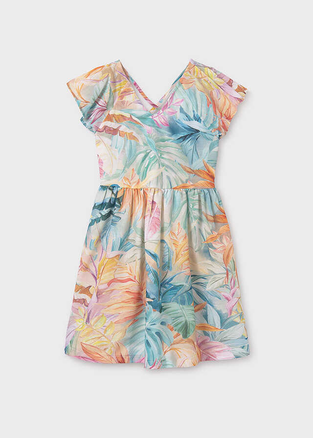 Vestido estampado espalda