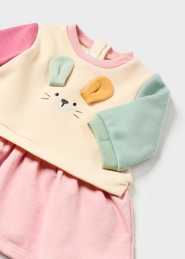 Vestido felpa pelo