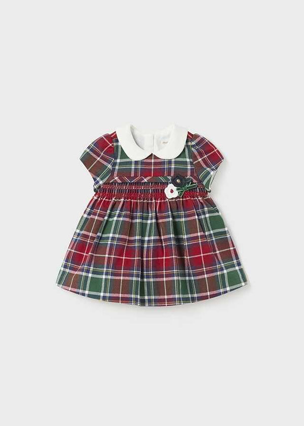 Vestido m/c nido de abeja