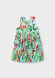 Vestido plisado estampado