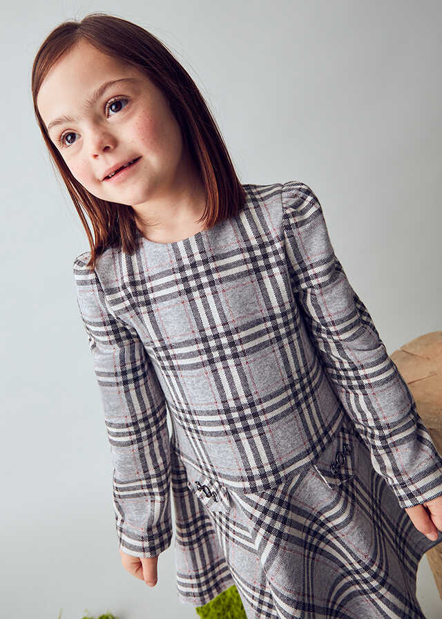 Vestido punto jacquard