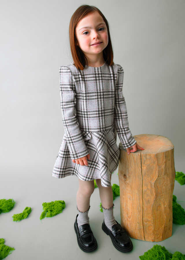 Vestido punto jacquard