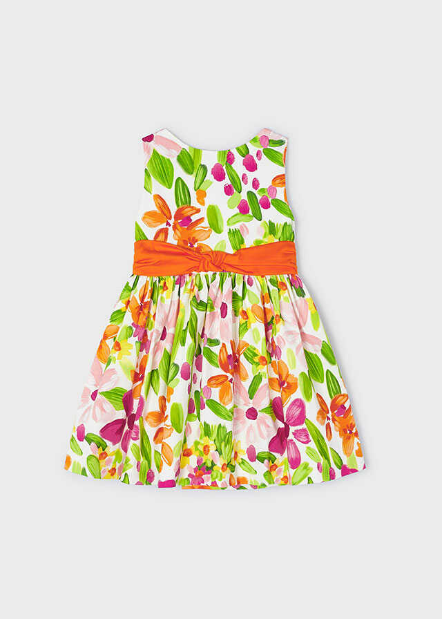 Vestido saten estampado
