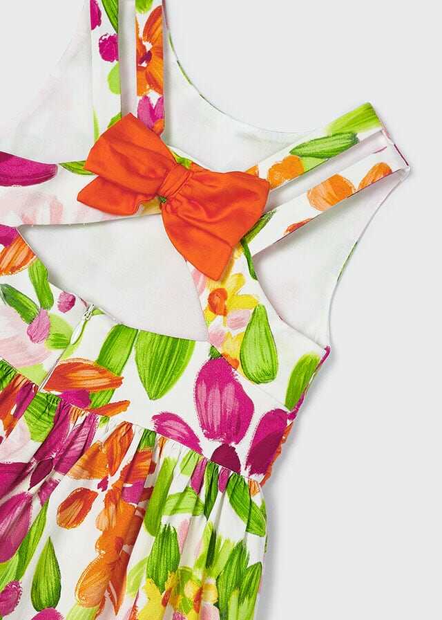 Vestido saten estampado