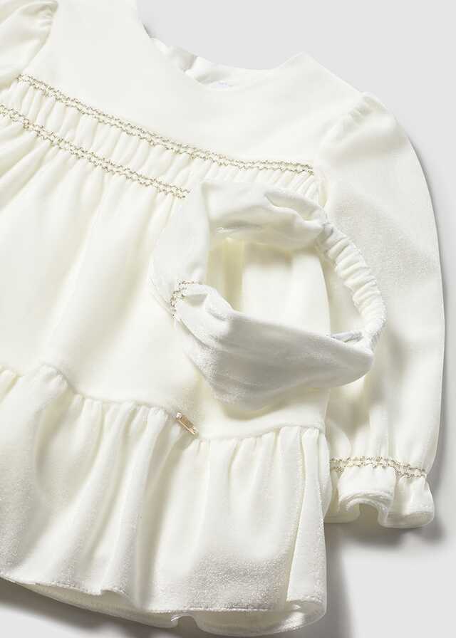 Vestido terciopelo con diadem