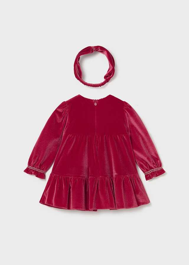 Vestido terciopelo con diadem