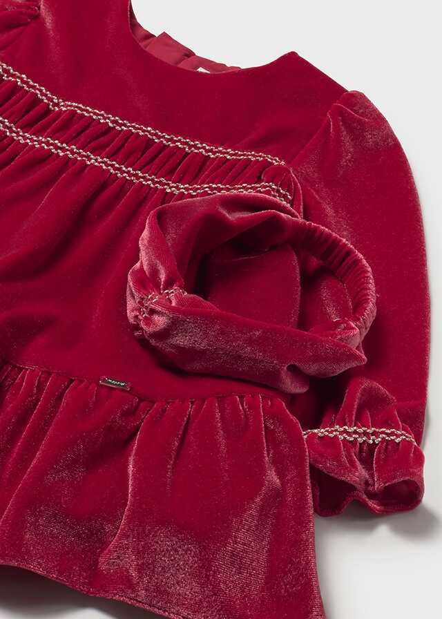 Vestido terciopelo con diadem