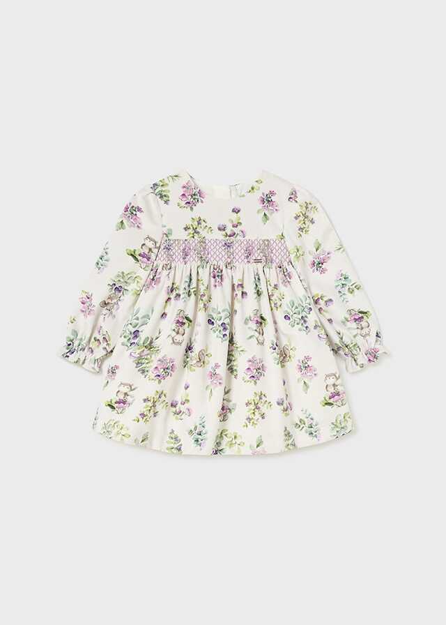Vestido terciopelo estampado
