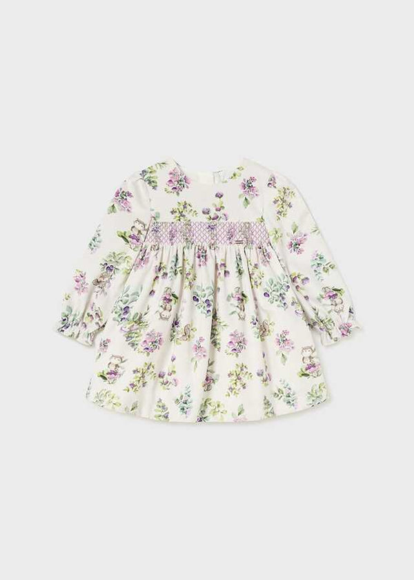 Vestido terciopelo estampado