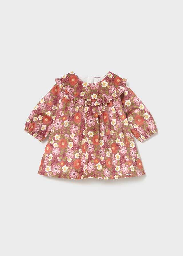 Vestido terciopelo estampado