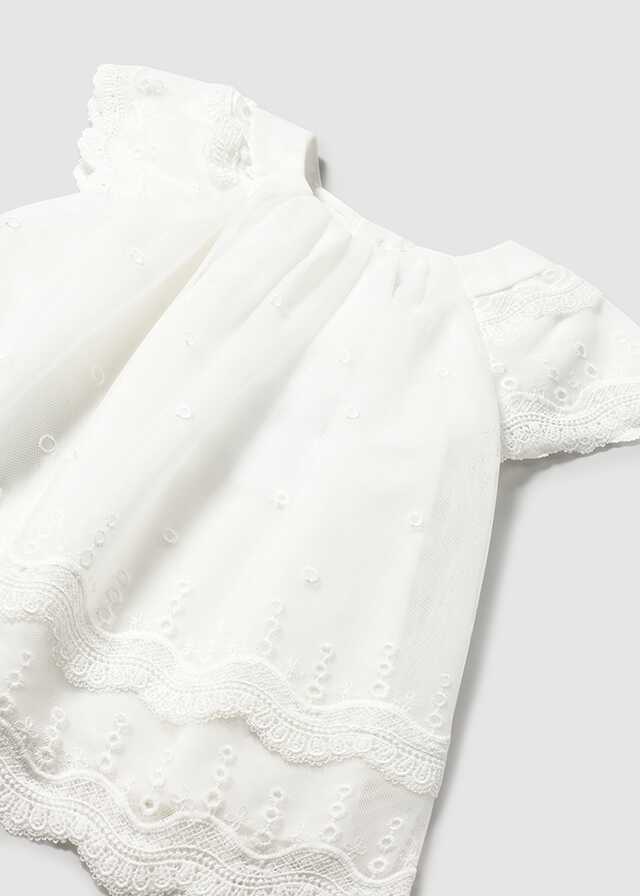 Vestido tul bordado