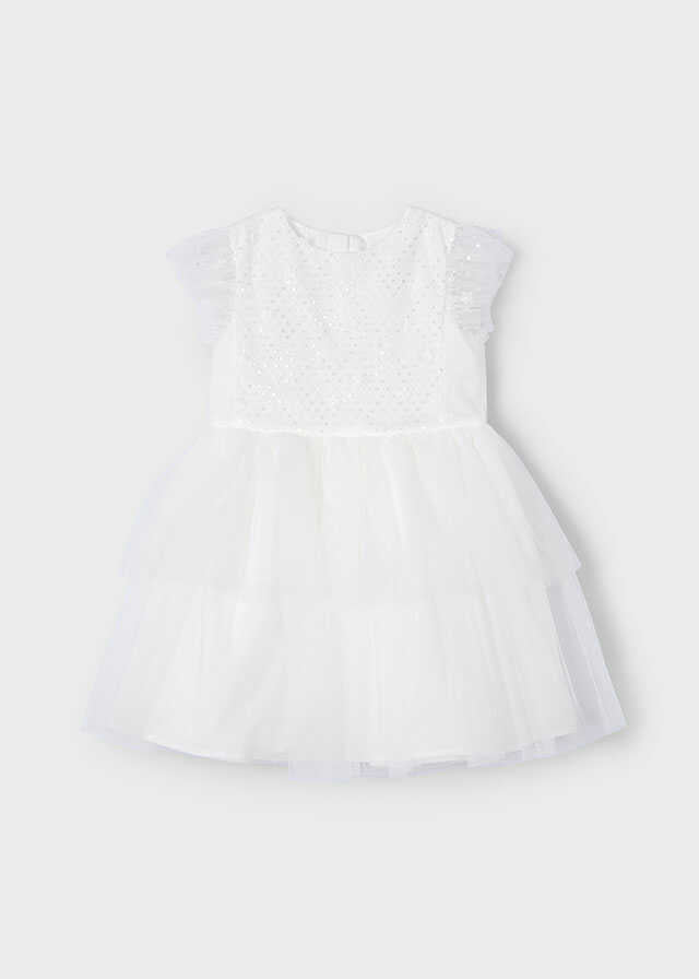 Vestido tul lentejuelas