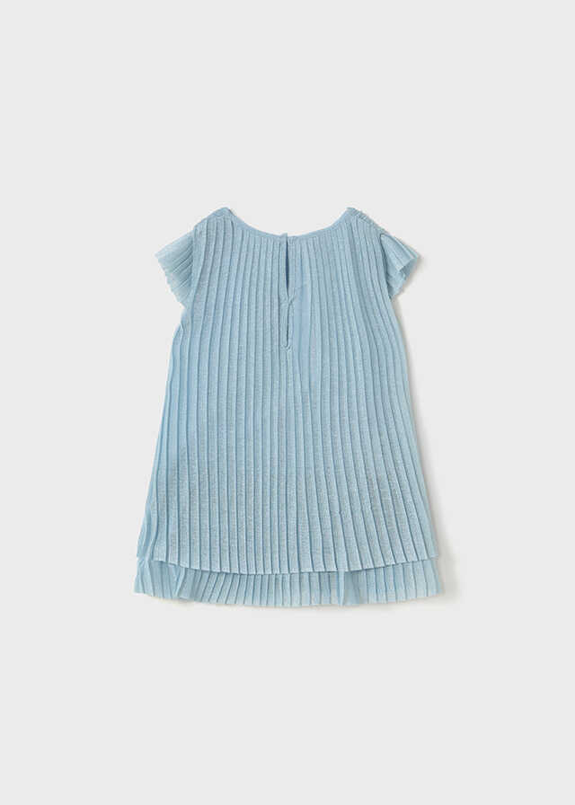 Vestido tul plisado
