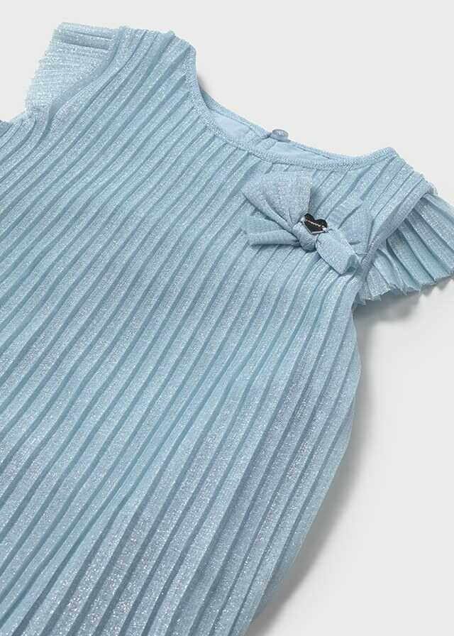 Vestido tul plisado