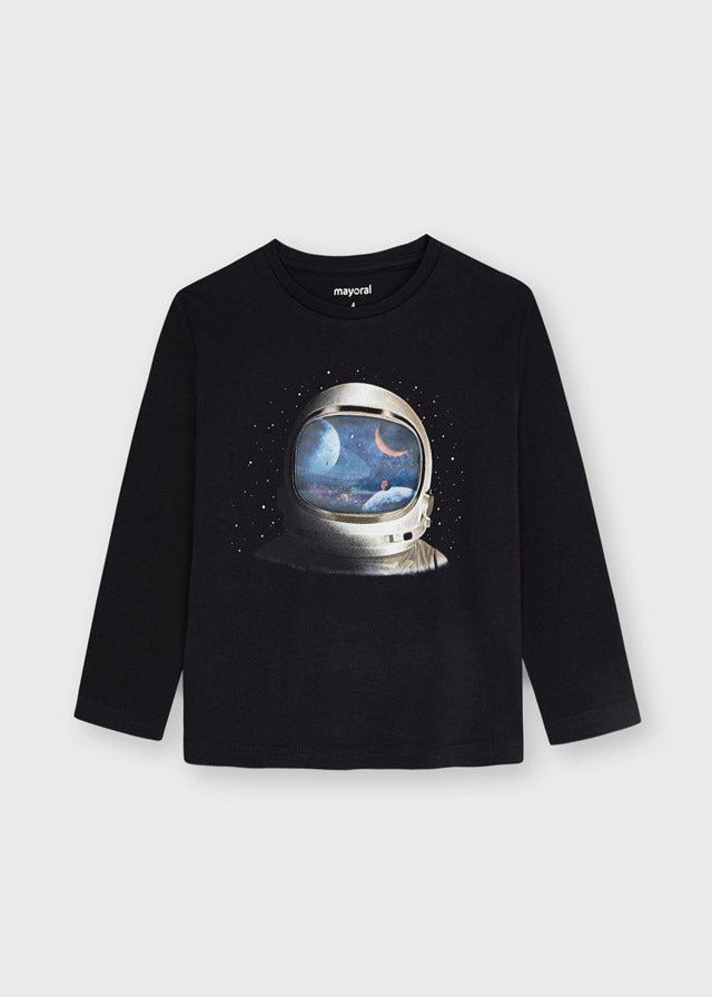 Camiseta m/l lenticular astronauta