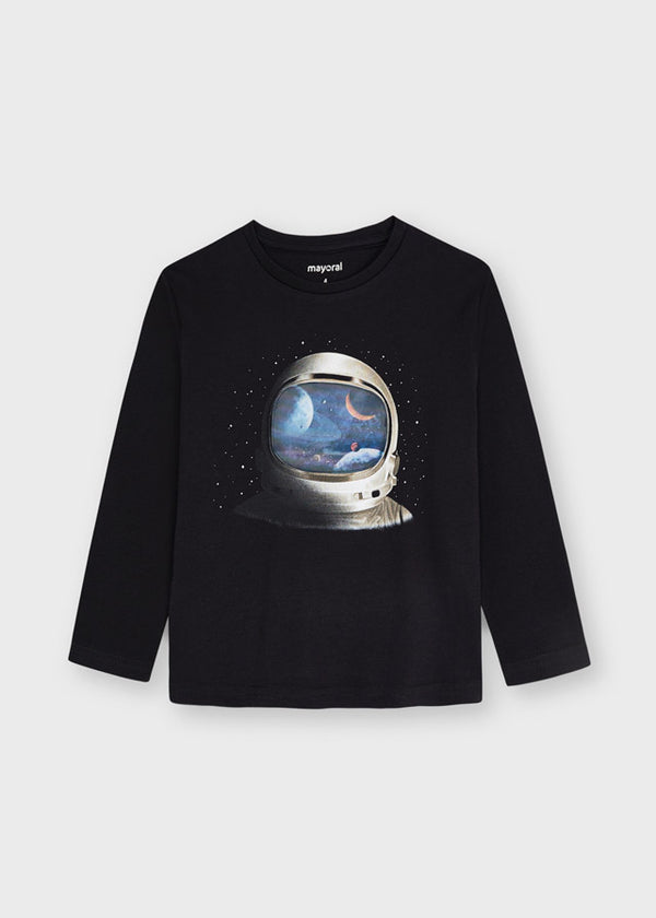 Camiseta m/l lenticular astronauta