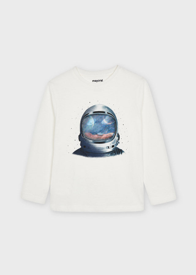 Camiseta m/l lenticular astronauta