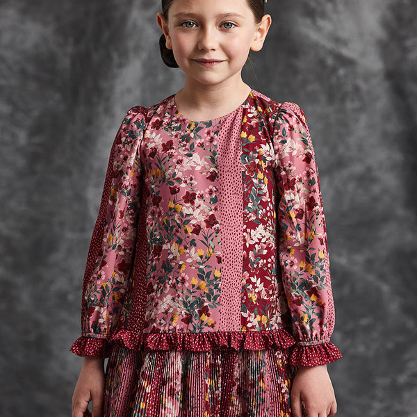 Vestido estampado patch