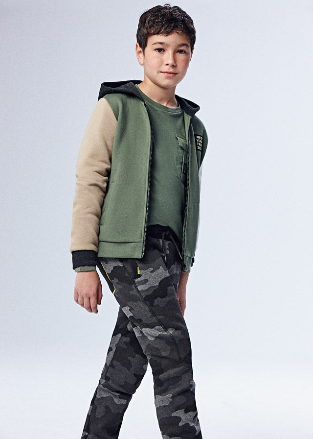 Pantalón felpa camuflaje