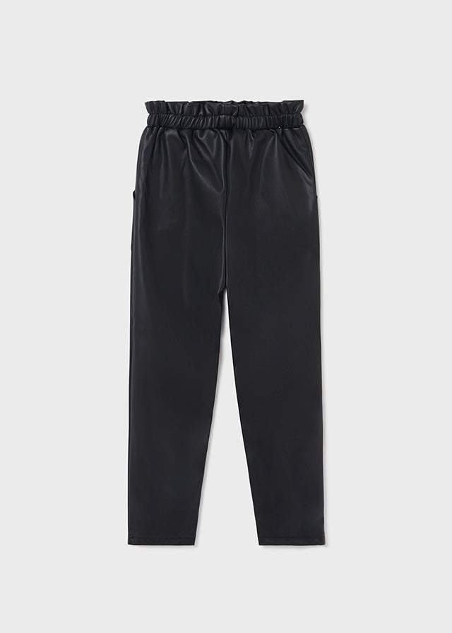 Long leatherette pants
