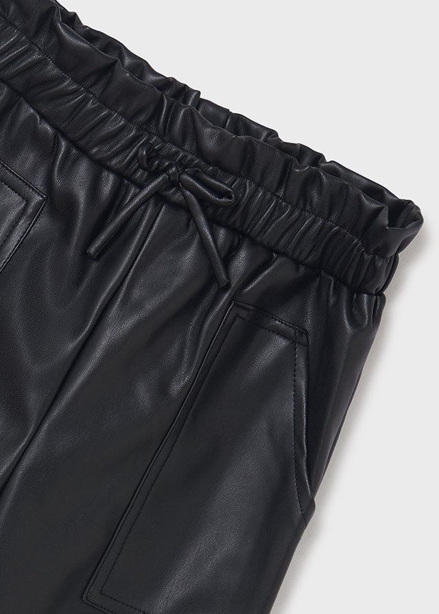 pantalon largo polipiel
