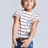Camiseta m/c rayas