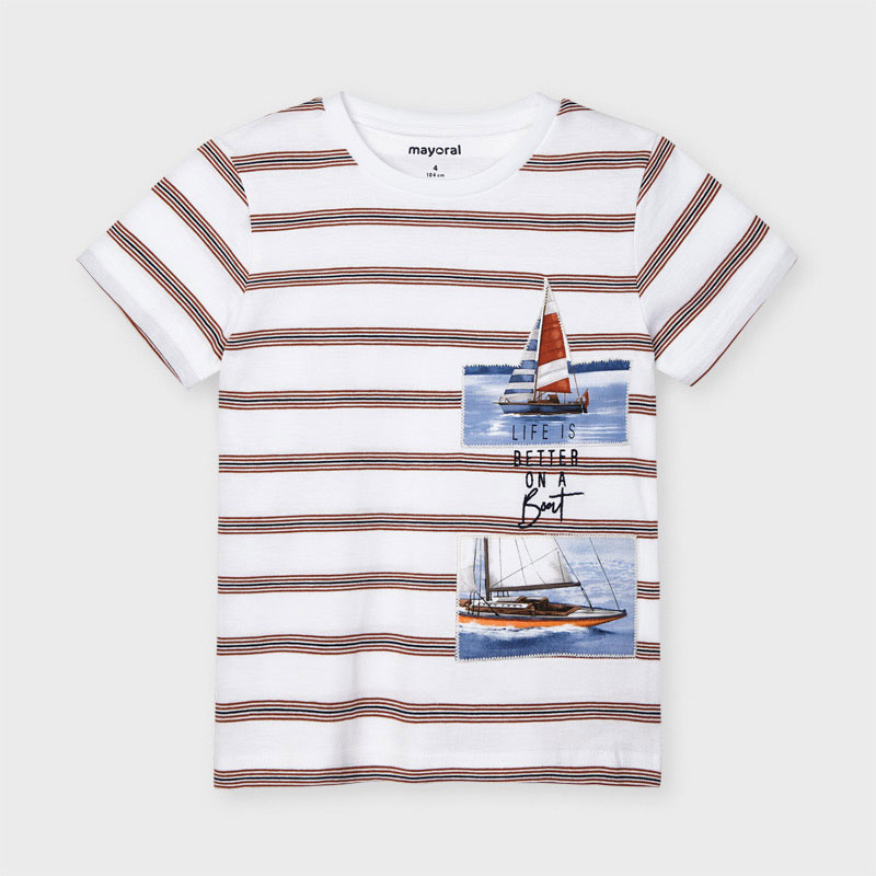 Camiseta m/c rayas