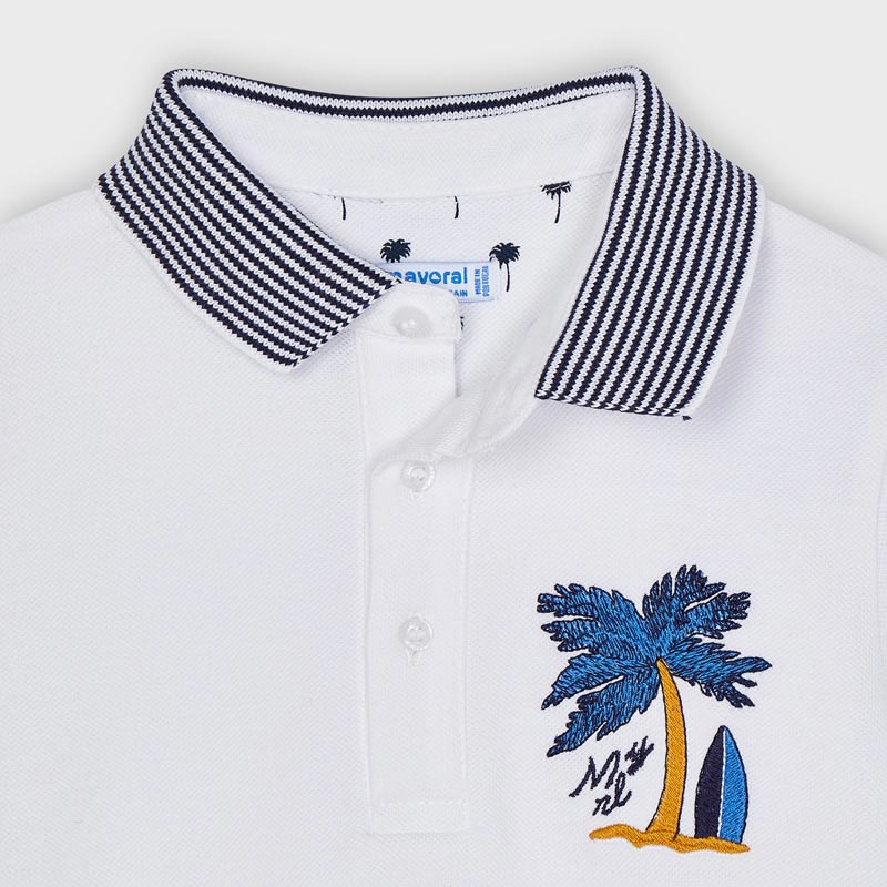 Polo m/c bordados
