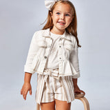 Short rayas lurex