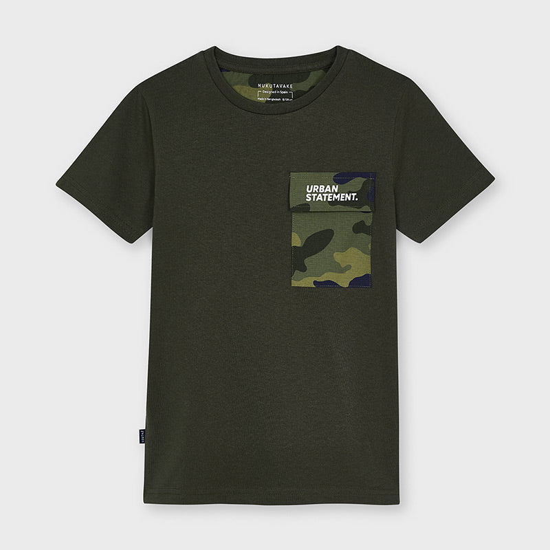 Camiseta bolsillo combinado