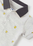 Polo m/c microestampado