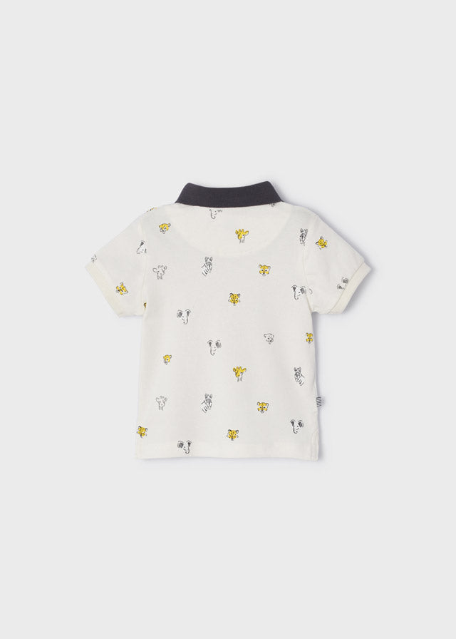 Polo m/c microestampado