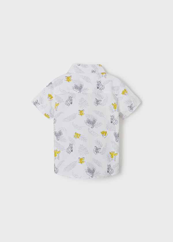 Camisa m/c estampado grande
