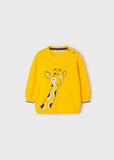 Jersey intarsia bordado