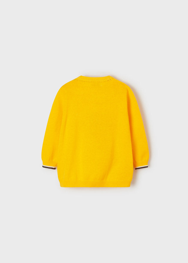 Jersey intarsia bordado