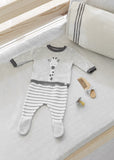 Conjunto new born polaina tricot